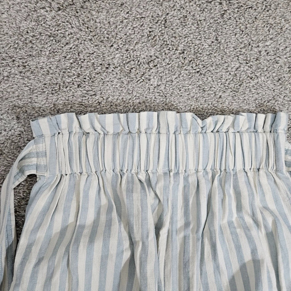 Madewell Tie-Waist Huston Pull-On Crop Pants Wide Leg Linen Blend Size S - Picture 4 of 13